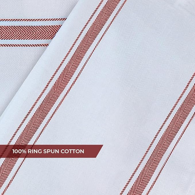 Dish Towels 15 Pack Multi Stripe 100% Cotton Kitchen Towel 15x25 Inch Tea Towels - Image 5