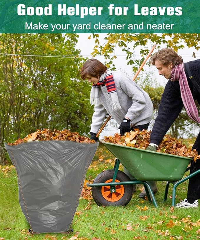 Outdoor Garden Trash Bag Holder Stand, Lawn Leaf Bag Holder - Image 4