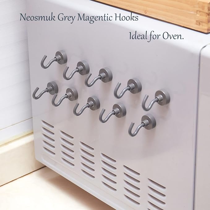 Neosmuk Magnetic Hooks, 85lb Heavy Duty, 10 Pack - Image 5