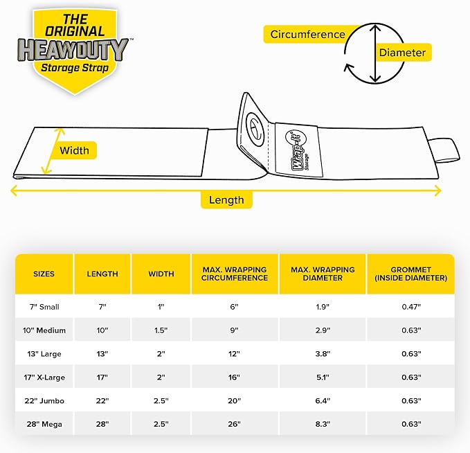 Heavy-Duty Wrap-It Storage Straps, 28-inch | Hook and Loop Garden Hose Hanger - Image 9