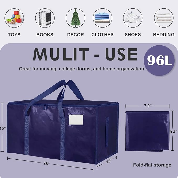 4 Pack-Extra Large Heavy Duty Moving Bags - Image 2