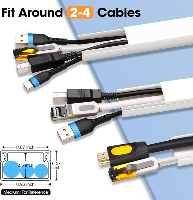 1260in Cord Hider Kit, Cord Covers - Image 2