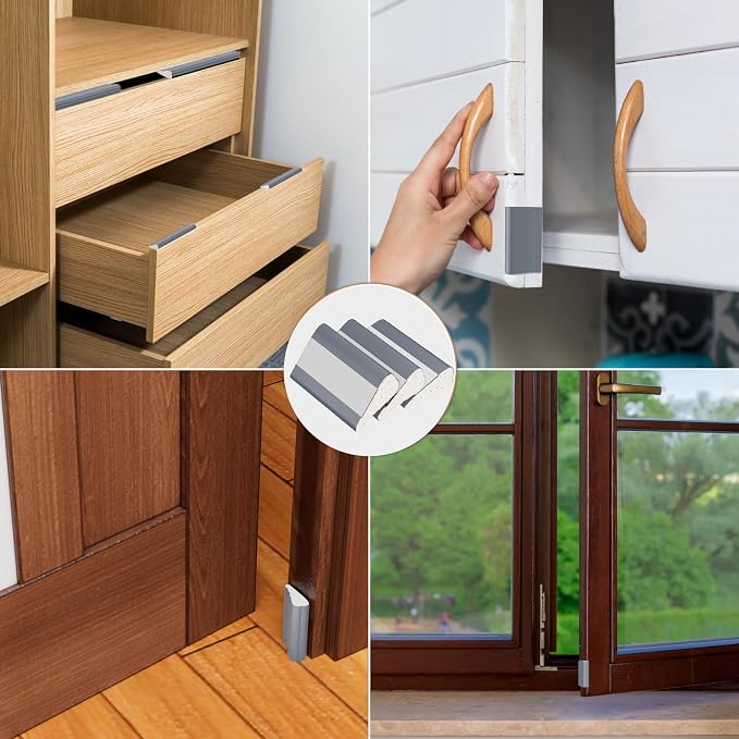 Kneelisa 196” Wedge-Shape Foam Window Weather Stripping Door Seal | - Image 6