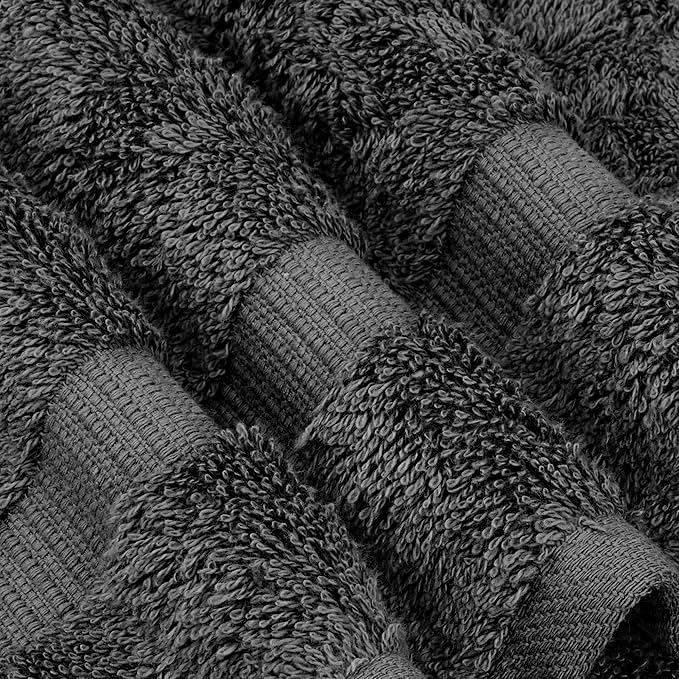 Chakir Turkish Linens 100% Cotton 4-Pack Bath Towels 30x60, Dark Gray | Premium - Image 5