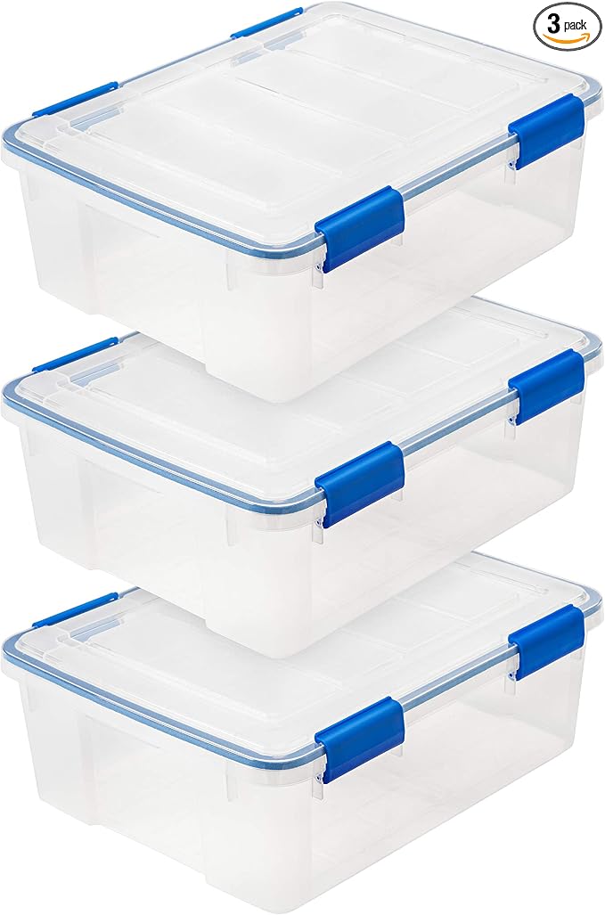 IRIS USA 3-Pack 26.5 Qt Storage Bins by IRISUSA