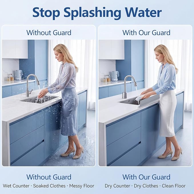 Silicone Water Splash Guard 28” 20" - Image 2