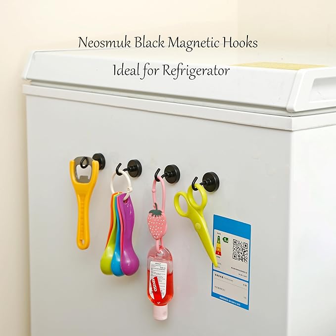 Neosmuk Magnetic Hooks, 85lb Heavy Duty, 10 Pack - Image 3