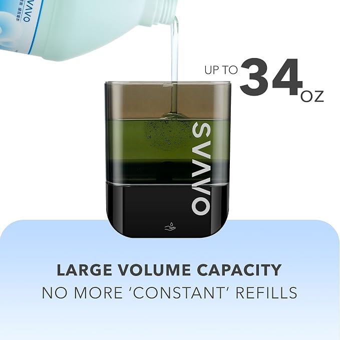 SVAVO Automatic Soap Dispenser Touchless, Hand Sanitizer Dispenser Wall Mount - Image 2