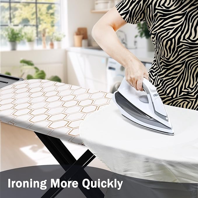SheeChung Ironing Board Cover and Pad 18"x49", Wide Ironing Board Cover - Image 4