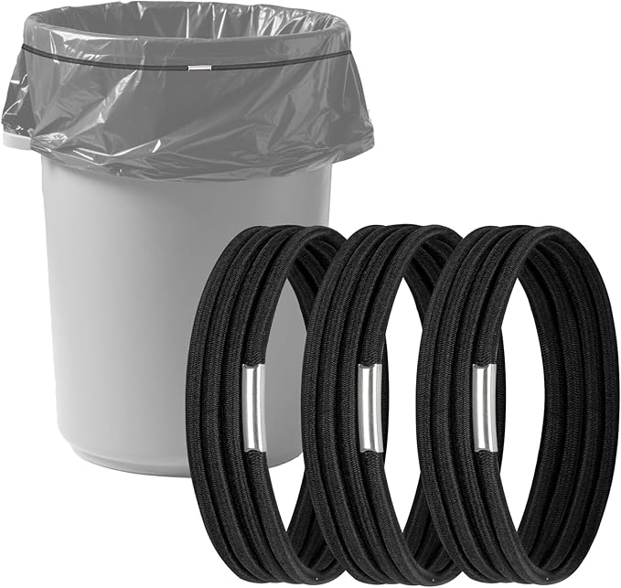 Trash Can Rubber Bands, Heavy-Duty Garbage Bag Holder by Hongmed