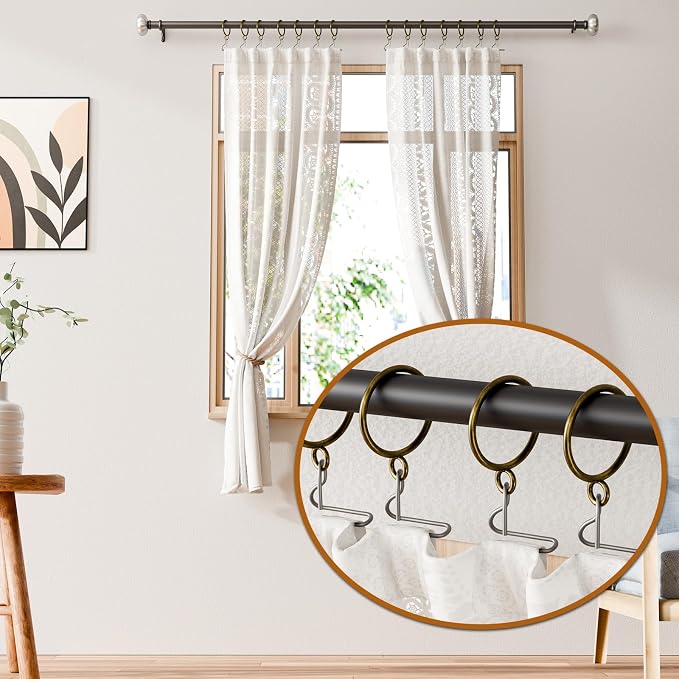 100 Packs Bronze Metal Curtain Rings - Image 4