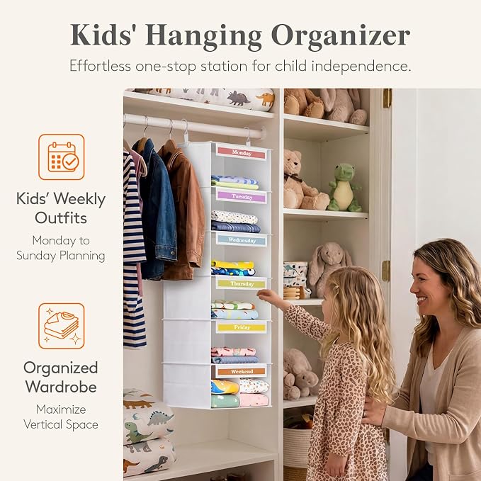 Lifewit 6 Shelf Weekly Clothes Storage Organizer - Image 7