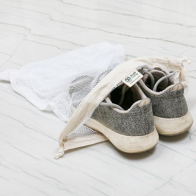 Simple Ecology Organic Cotton Mesh Laundry Bag – Small 2-Pack - Image 4