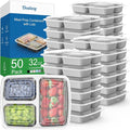 Dealusy 50 Pack 32 oz Meal Prep Containers by Dealusy