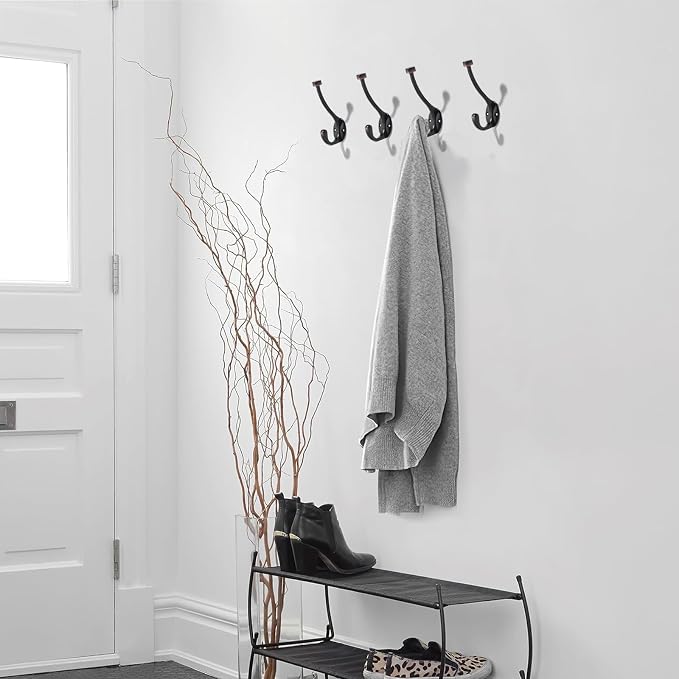 The 5 Pack 5-1/2 inch Oil Rubbed Bronze Coat Hook Venetian mudroom Hooks is - Image 5