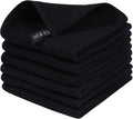 Homaxy 100% Cotton Waffle Weave Kitchen Dish Cloths 6-Pack, Ultra Soft by Homaxy