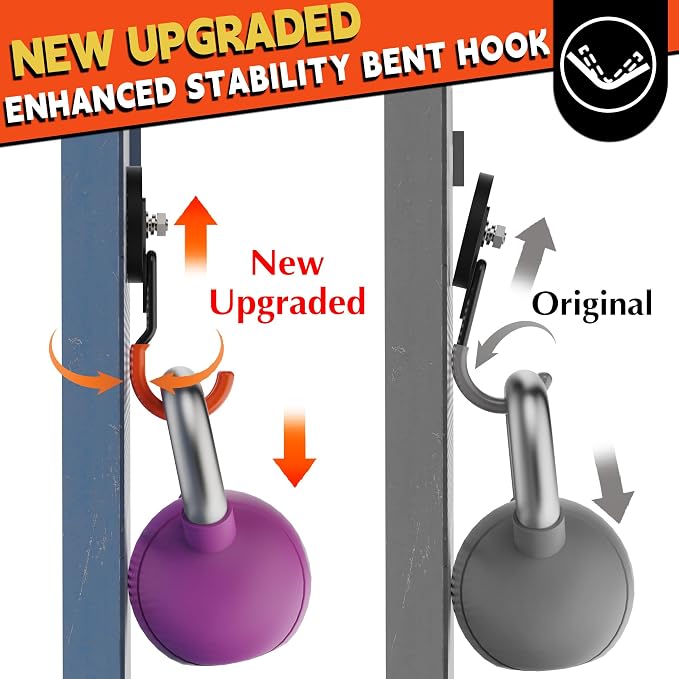 ULIBERMAGNET New Upgraded Garage Strong Magnetic Hooks, 4 Pack Heavy Duty Large - Image 3