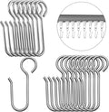 Jetec 60 Pcs Metal Curtain Track Hooks S Shaped by Jetec