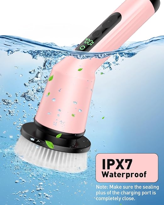 Electric Spin Scrubber for Bathroom, Shower Scrubber - Image 7