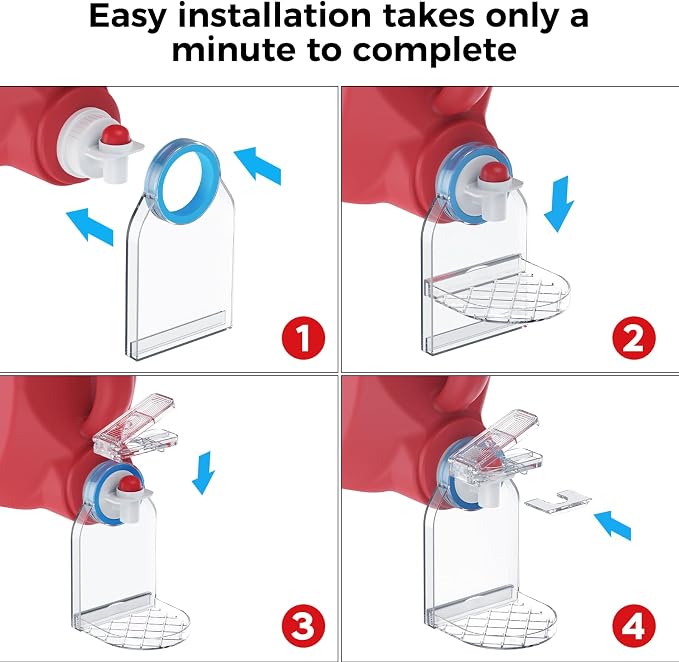 Laundry Detergent Dispenser Cup Holder & Nozzle Force-Saving Switch, Drip - Image 6
