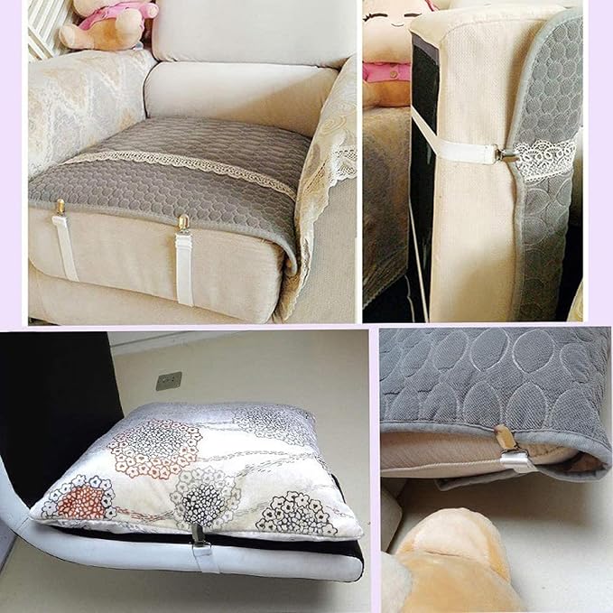 8-Piece Adjustable Bed Sheet Straps - Image 5