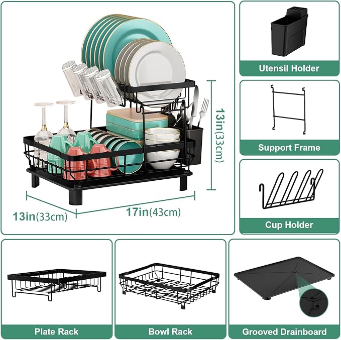 MOUKABAL 2 Tier Dish Drying Rack - Image 4