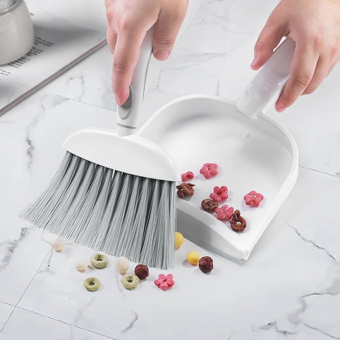 NACENA Small Dust Pan and Brush Set, 2 Pack - Image 4