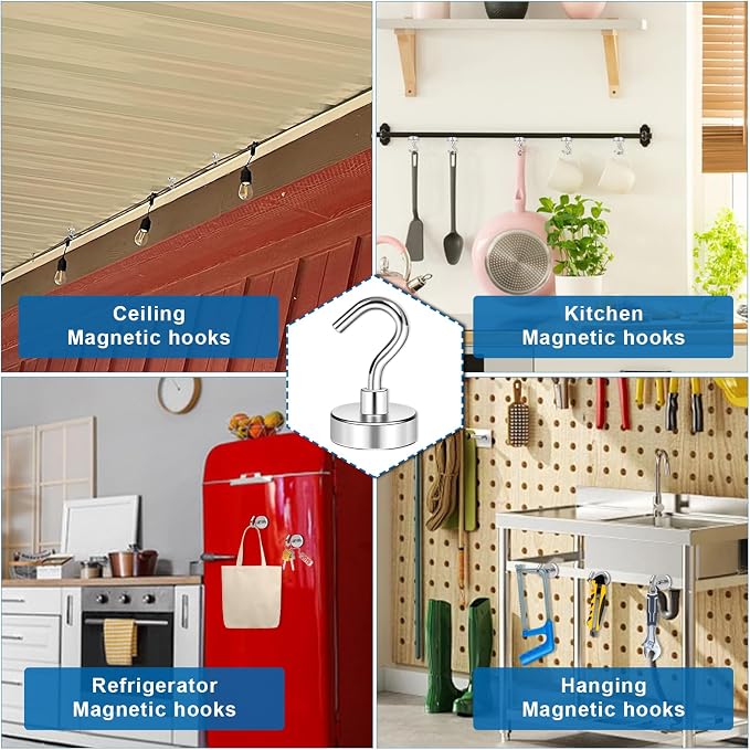LOVIMAG Magnetic Hooks for Cruise Essentials 2026 Cabins Door 30 Pack-30LBS - Image 3
