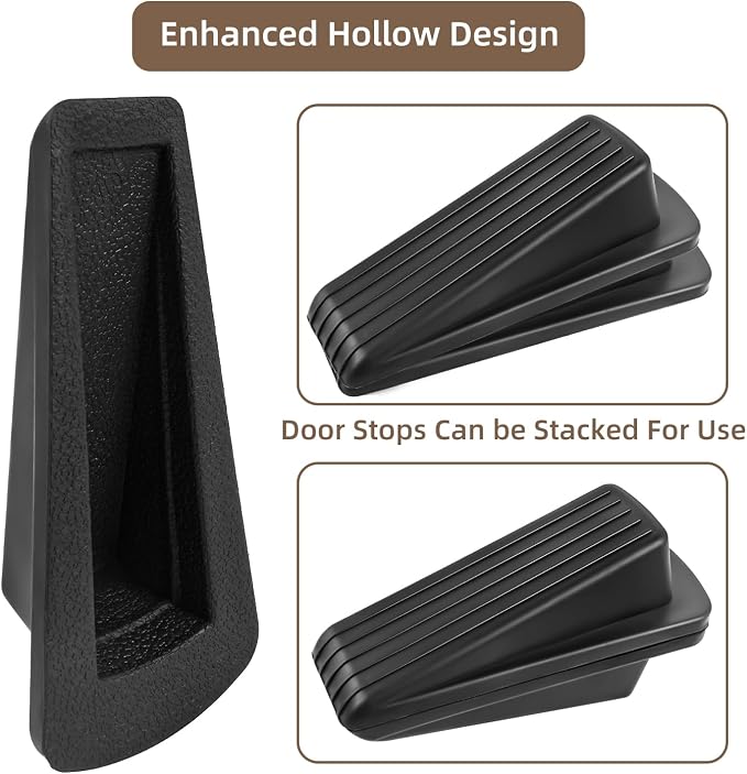 JZWBLILY Door Stoppers for Bottom of Door on Floor, Premium Rubber Door Stopper - Image 5