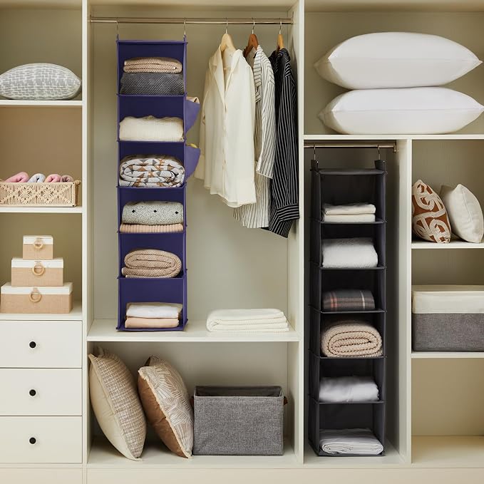 YOUDENOVA Hanging Closet Organizer and Storage, Clothes Organizer - Image 2