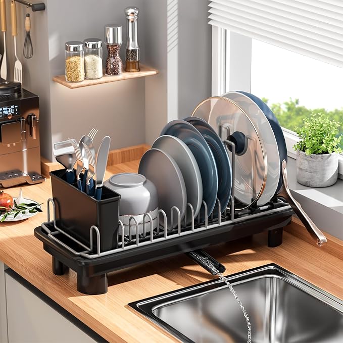 Small Dish Drying Rack, Stainless Steel by SanDream
