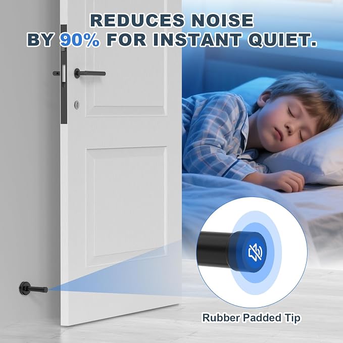 4 Pack Door Stops, 304 Stainless Steel Door Stoppers, Easy Installation - Image 4
