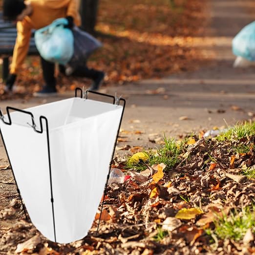 1PCS Garbage Bag Holder, Metal Trash Bags Stand Frame | Trash Bag Holds 30-45 - Image 6