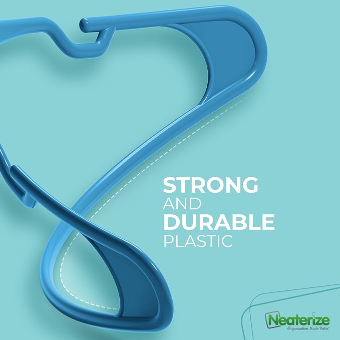 NEATERIZE Clothes Hangers Plastic 50 Pack - Image 6