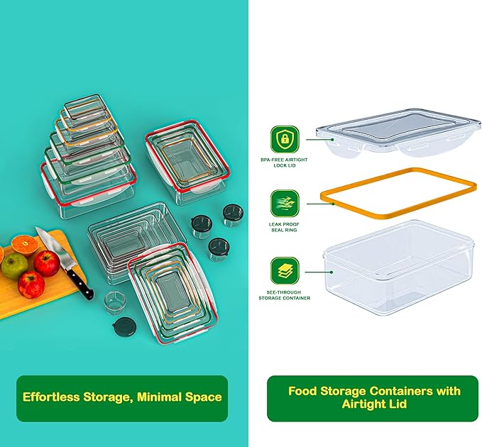 RockBerry 40 PCS Food Storage Containers - Image 6