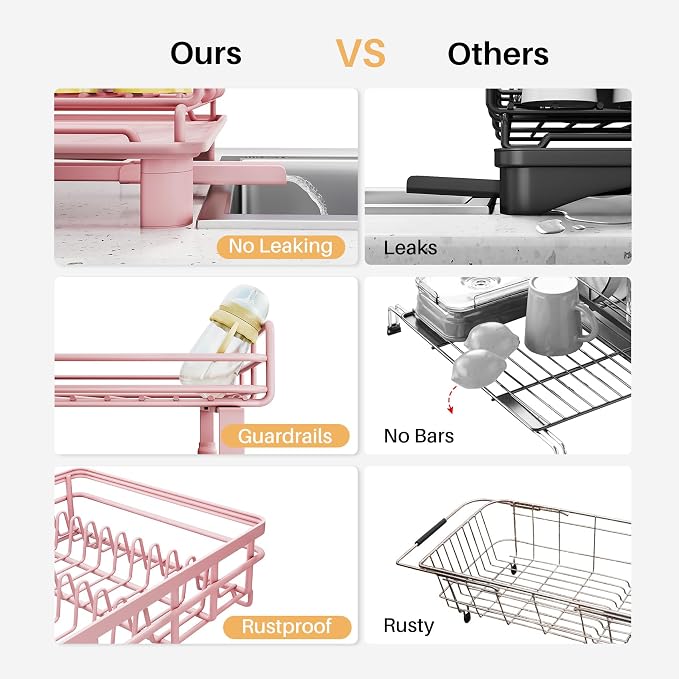 SNTD Expandable Dish Drying Rack - Image 4