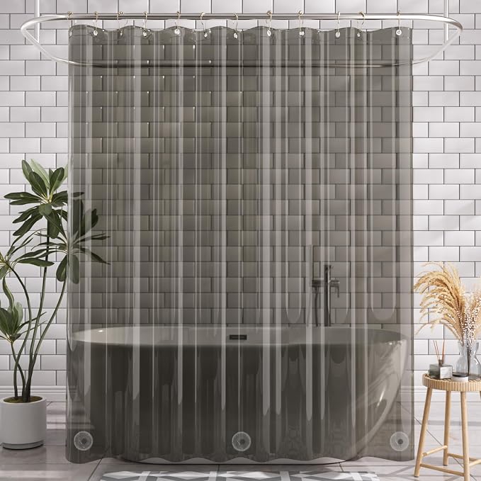 AmazerBath 72x78 Long Shower Curtain Liner, Waterproof PEVA Shower Liner - Image 9