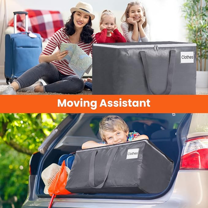 BlissTotes Large Moving Bags, Storage Bags, 93L-10 Pack | Moving Bags - Image 6