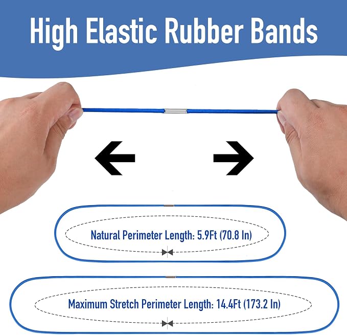 Large Rubber Bands for Trash Cans, Trash Can Bands for 55, 96 Gallon Garbage - Image 2