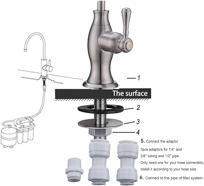 Stainless Steel Water Filter Faucet Delle Rosa Commercial Water Filtration - Image 6