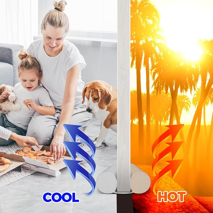 Holikme Under Door Draft Stopper Door Seal Gap Filler Weather Stripping | 38 - Image 3