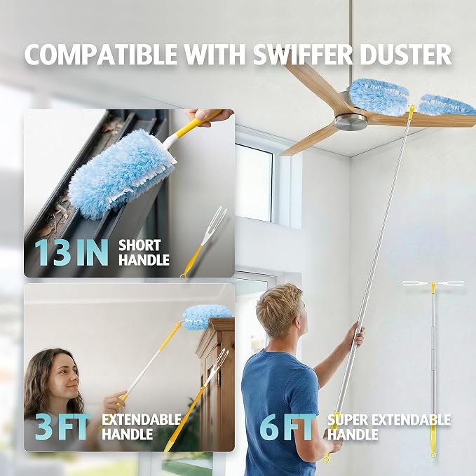 60 Count 360° Dusters Refills for Swiffer Duster - Image 2