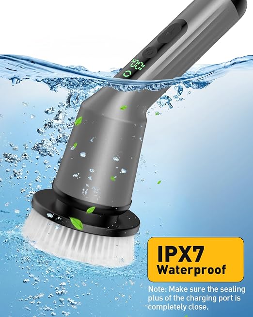 Electric Spin Scrubber for Bathroom, Shower Scrubber - Image 7