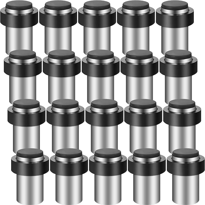 Chumia 6 Pcs Floor Mounted Door Stopper Stainless Steel, Wall Protector by Chumia