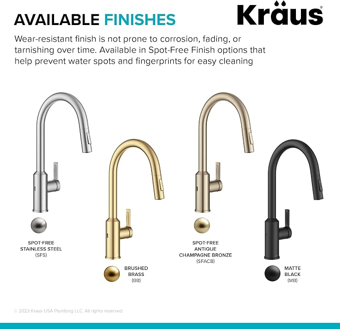 KRAUS Matte Black Touchless Pull Down Kitchen Faucet KSF-2830MB | Motion-sensor - Image 15