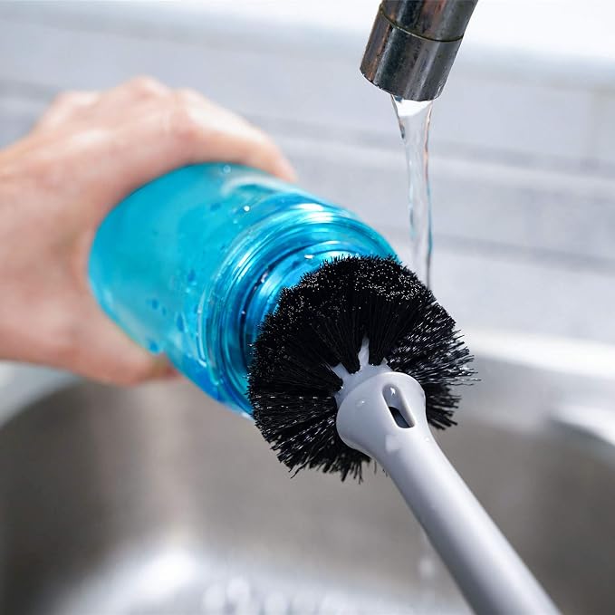 MOSOLAN 2-in-1 Bottle Brush and Straw Cleaner Brush, 1 Pack | Long Handle Water - Image 8