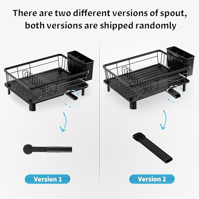 GAOKASE Dish Drying Rack for Kitchen Counter, Stainless Steel, New Drain Outlet - Image 8