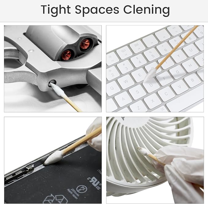 PINGMIC Gun Cleaning Swabs, Precision Cleaning, Pointed Tips - Image 5