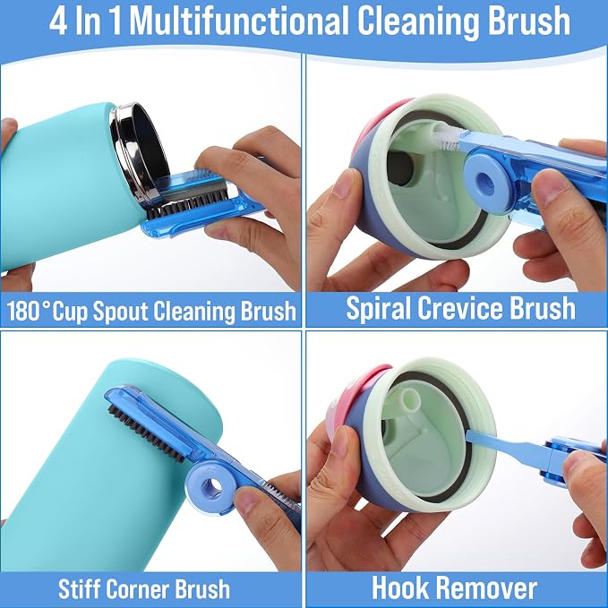 Water Bottle Cleaner Brush Set for Owala 24oz/32oz/40oz Cup, Cleaning Kit for - Image 3