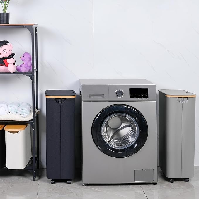 iEGrow 75L Slim Laundry Hamper - Image 4